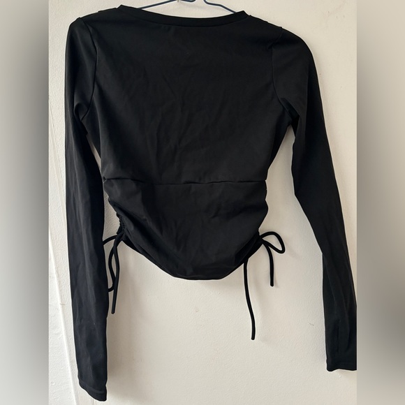Ruched drawstring top long sleeve - Picture 7 of 7